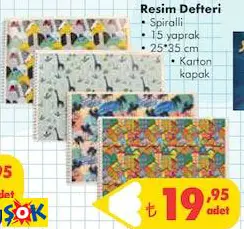 Resim Defteri • Spiralli • 15 Yaprak