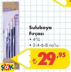 Suluboya Fırçası • 4’lü • 2-4-6-8 no’lu