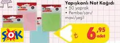 Yapışkanlı Not Kağıdı • 50 yaprak