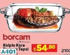 Borcam Kulplu Kare Borcam Tepsi