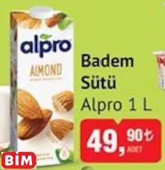 Alpro	 Badem  Sütü
