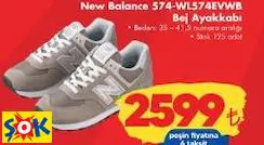 New Balance 574 Wel574vwb Bej Ayakkabı