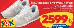 New Balance 574-Wl574evg8 Gri Ayakkabı
