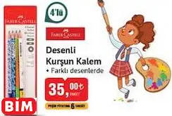 Faber Castell Desenli Kurşun Kalem Faber Castell Desenli Kurşun Kalem