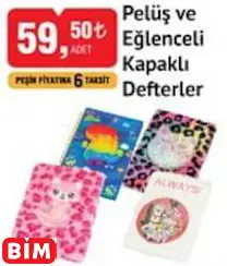 Studi Pelüş Ve Eğlenceli Kapaklı Defterler