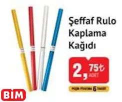 Studi Şeffaf Rulo Kaplama Kağıdı