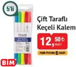 Studi Çift Taraflı Keçeli Kalem