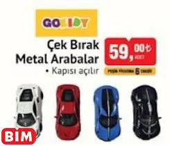 Gokidy Çek Bırak  Metal Arabalar