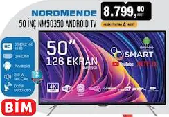 Nordmende 50 İnç NM50350 Android Tv/Akıllı Televizyon