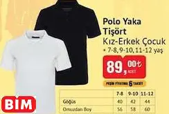 Polo Yaka  Tişört Kız-Erkek Çocuk