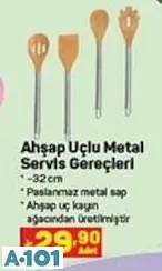 Ahşap Uçlu Metal Servis Gereçleri Ahşap Uçlu Metal Servis Gereçleri