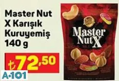 master nut x karışık kuruyemiş 140g master nut x karışık kuruyemiş 140g