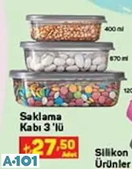Saklama Kabı 3'lü Saklama Kabı 3'lü