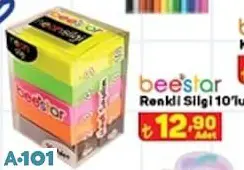 Beestar Renkli Silgi 10'Lu