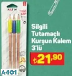 fatih silgili tutamaçlı kurşun kalem 3'lü fatih silgili tutamaçlı kurşun kalem 3'lü