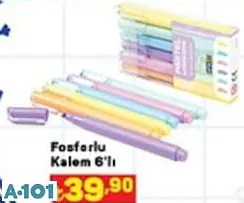 fosforlu kalem 6'lı fosforlu kalem 6'lı