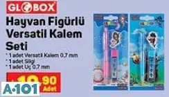 globox hayvan figürlü versatil kalem seti globox hayvan figürlü versatil kalem seti