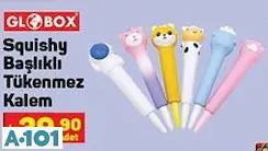 globox squishy başlıklı tükenmez kalem globox squishy başlıklı tükenmez kalem