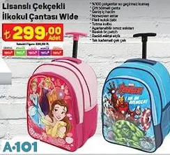 Lisanslı Çekçekli İlkokul Çantası Wide