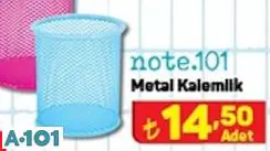 note.101 metal kalemlik note.101 metal kalemlik