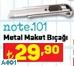 Note.101 Metal Maket Bıçağı
