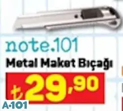 note.101 metal maket bıçağı note.101 metal maket bıçağı