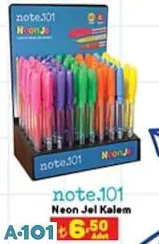 note.101 neon jel kalem note.101 neon jel kalem