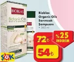 Bioblas Organic Oils Sarımsak Şampuanı