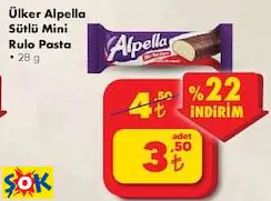 Ülker Alpella Sütlü Mini Rulo Pasta