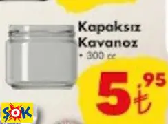 Kapaksız Kavanoz 300Cc