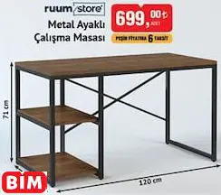 Ruum Store Metal Ayaklı Çalışma Masası