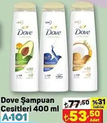 Dove Şampuan Çeşitleri 400Ml