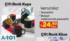 Keramika Çift Renk Kupa