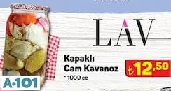 Lav Kapaklı Cam Kavanoz 1000Cc