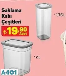 Saklama Kabı Çeşitleri