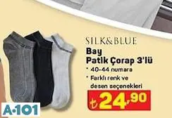 Silk&Blue Bay Patik Çorap 3'Lü