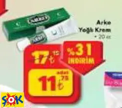 Arko Yağlı Krem Arko Yağlı Krem
