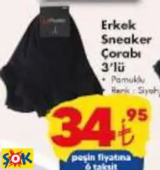 Erkek Sneaker Çorabı Erkek Sneaker Çorabı