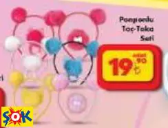 ponponlu taç toka seti ponponlu taç toka seti