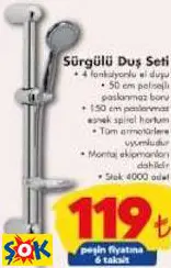 Sürgülü Duş Seti Sürgülü Duş Seti