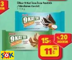 Ülker 9 Kat ince ince Fındıklı /Hindistan Cevizli Ülker 9 Kat ince ince Fındıklı /Hindistan Cevizli