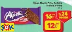 Ülker Alpella Pirinç Patlaklı Tablet Çikolata