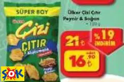 Ülker Çizi Çıtır Peynir & Soğan Ülker Çizi Çıtır Peynir & Soğan