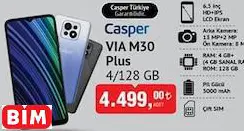 Casper VIA M30 Plus 4/128 GB Cep Telefonu