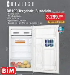 Dijitsu DB100 Tezgahaltı Buzdolabı