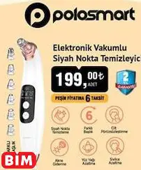 Polosmart Elektronik Vakumlu  Siyah Nokta Temizleyici