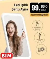 Polosmart Led Işıklı  Şarjlı Ayna