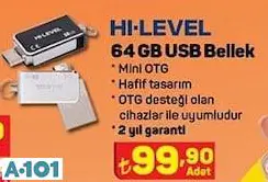 Hi-Level 64 Gb Usb Bellek