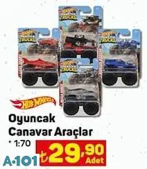 Hot Wheels Oyuncak Canavar Araçlar