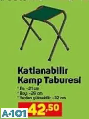katlanabilir kamp taburesi
